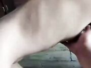 辽阳85后少妇邹丽霞人瘦奶大喜欢约炮经常玩3P菊花夹不断屎了