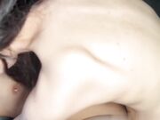 骚逼一次挑战两根鸡巴前后夹击直接被操翻